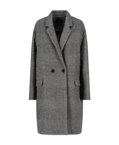 Isabel Marant Single-breasted Wool Coat In Gray