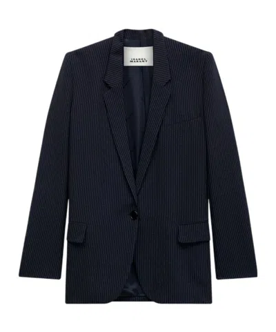 Isabel Marant Single-button Suit Coat In Black