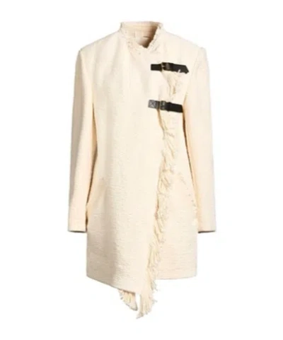 Isabel Marant Single-breasted Overcoat In White