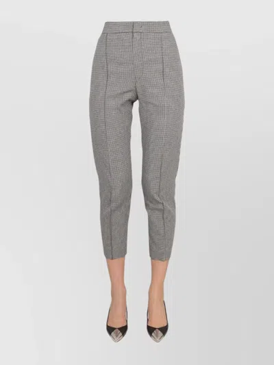 ISABEL MARANT "SIOLIRAN" CHECKERED PATTERN CROPPED TROUSERS