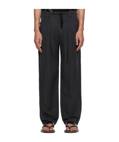 Isabel Marant Sirius Drawstring Casual Pants In Black