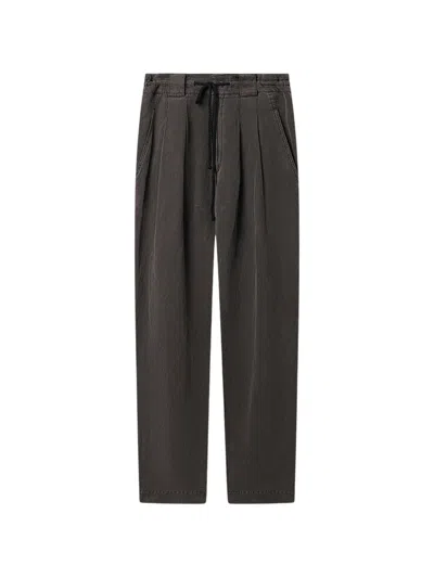 Isabel Marant Sirius Pleated Drawstring-waist Trousers In Black