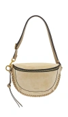 Isabel Marant Skano Suede Crossbody Bag In Beige