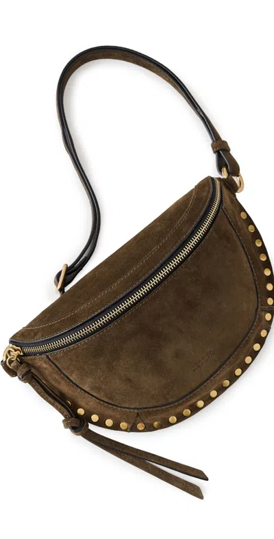 Isabel Marant Skano Stud Crossbody Bag In Bronze