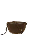 Isabel Marant Skano Stud Crossbody Bag In Brown