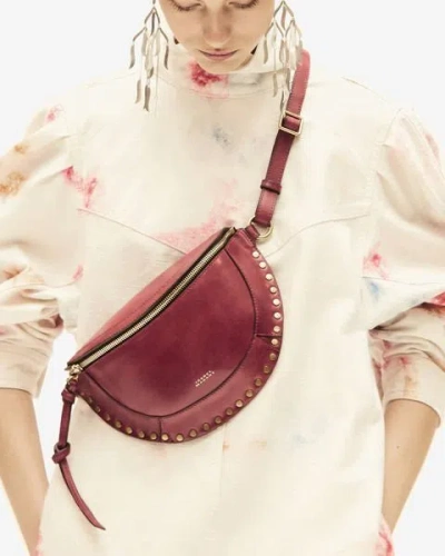Isabel Marant Skano Belt Bag In Burgundy