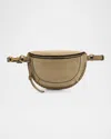 Isabel Marant Skano Braided Suede Belt Bag In Light Beige
