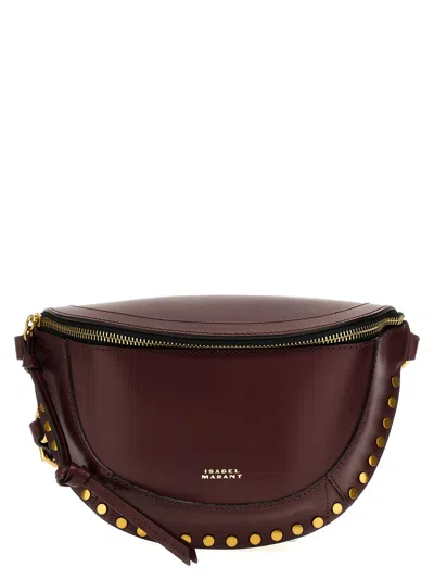 Isabel Marant Skano Crossbody Bags In Bordeaux