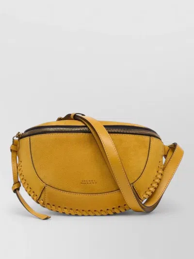 Isabel Marant Skano Ga Leather Shoulder Crossbody Bag In Yellow