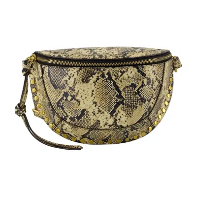 ISABEL MARANT ISABEL MARANT SKANO GB BELT BAG - LEATHER - BEIGE