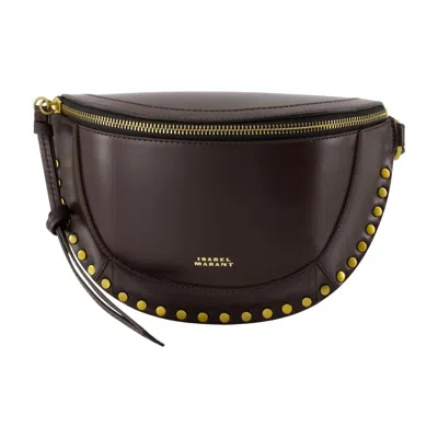 Isabel Marant Skano Gb Belt Bag - Leather - Brown In Black