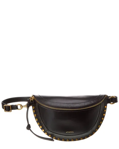 Isabel Marant Skano Leather Belt Bag, Black