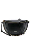 Isabel Marant Logo-print Leather Belt Bag In Black