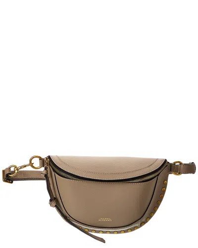 Isabel Marant Skano Leather Belt Bag In Brown