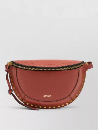 Isabel Marant Skano Leather Belt Bag Studs Strap