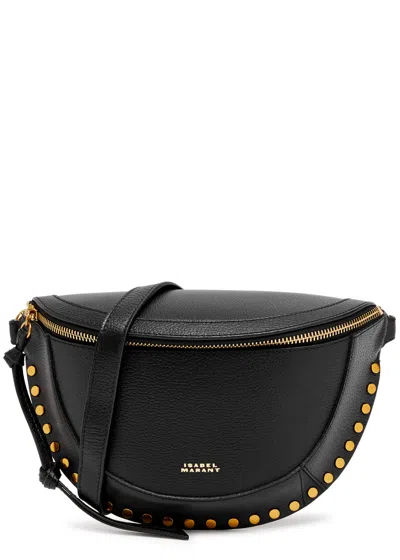 Isabel Marant Skano Leather Shoulder Bag In Black