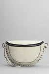 ISABEL MARANT SKANO WAIST BAG IN GREY SUEDE