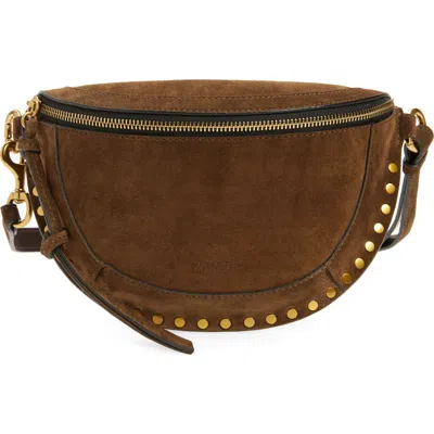 Isabel Marant Skano Stud Crossbody Bag In Bronze