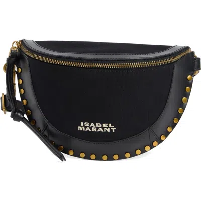 Isabel Marant Skano Studded Crossbody Bag In Black