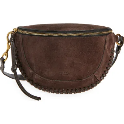 Isabel Marant Skano Suede Crossbody Bag In Brown