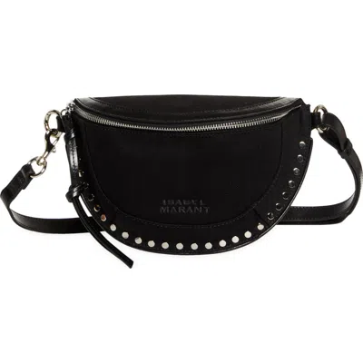 Isabel Marant Black Skano Bag In Faded Black