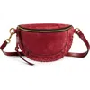 Isabel Marant Skano Xo Capsule Suede Belt Bag In Raspberry
