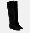 Isabel Marant Skarlet Knee-high Suede Boots In Black