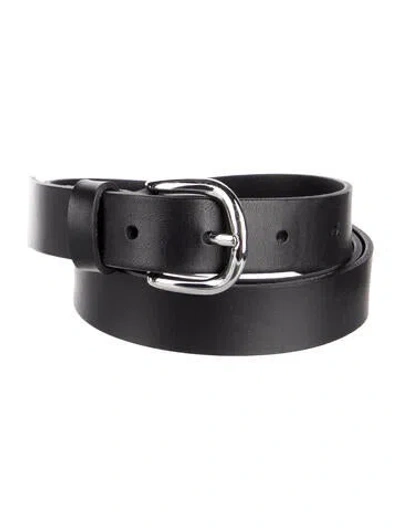 Pre-owned Isabel Marant Skinny Leather Belt In Black