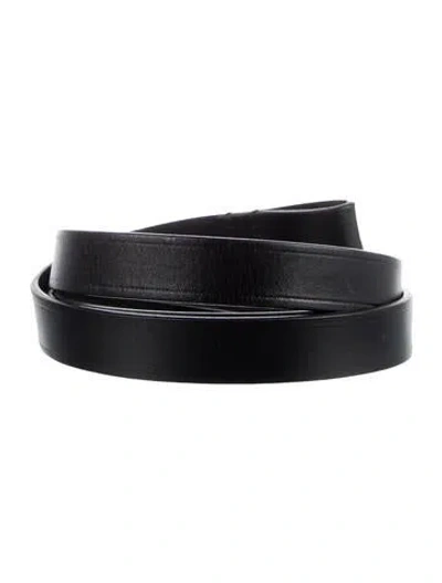 Pre-owned Isabel Marant Skinny Leather Belt In Black