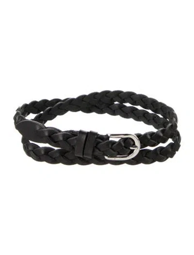 Pre-owned Isabel Marant Skinny Leather Belt In Black