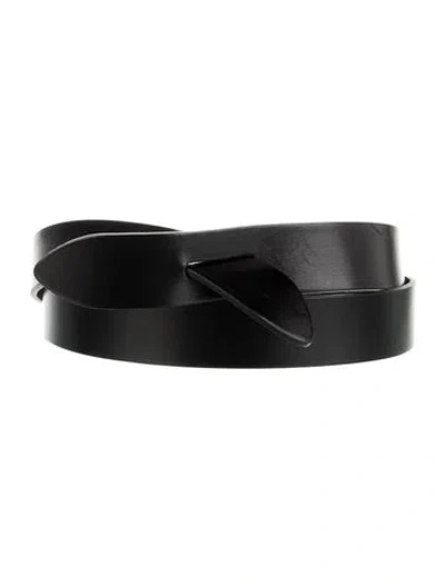 Pre-owned Isabel Marant Skinny Leather Belt In Black