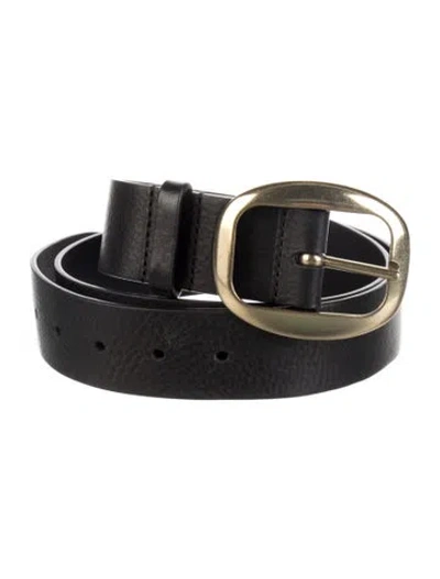 Pre-owned Isabel Marant Skinny Leather Belt In Black