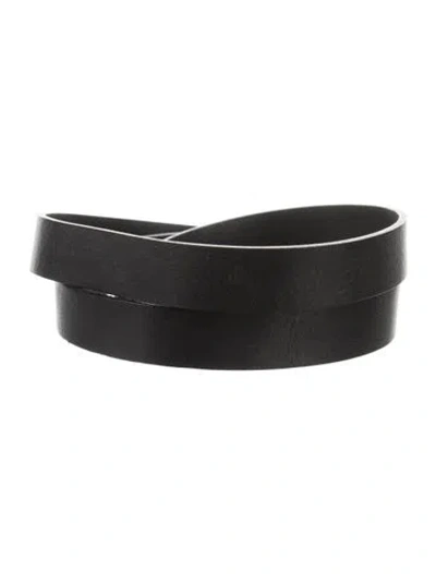 Pre-owned Isabel Marant Skinny Leather Belt In Black