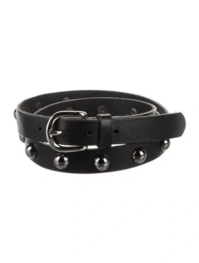 Pre-owned Isabel Marant Skinny Leather Belt In Blue