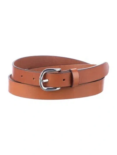 Pre-owned Isabel Marant Skinny Leather Belt In Brown