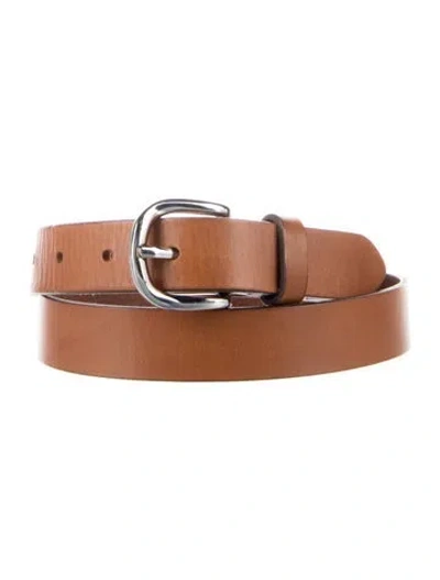 Pre-owned Isabel Marant Skinny Leather Belt In Brown