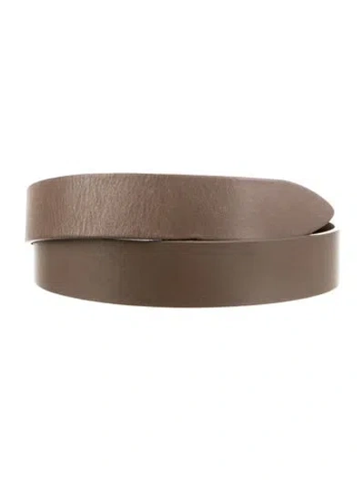 Pre-owned Isabel Marant Skinny Leather Belt In Brown