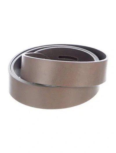 Pre-owned Isabel Marant Skinny Leather Belt In Brown