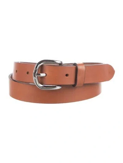 Pre-owned Isabel Marant Skinny Leather Belt In Brown