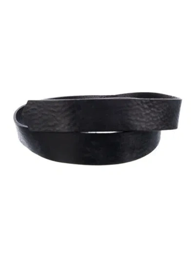 Pre-owned Isabel Marant Skinny Leather Belt Kit In Black