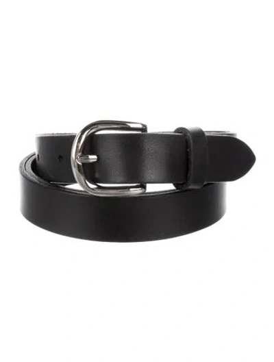 Pre-owned Isabel Marant Skinny Leather Belt Kit In Black