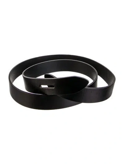 Pre-owned Isabel Marant Skinny Leather Waist Belt In Black