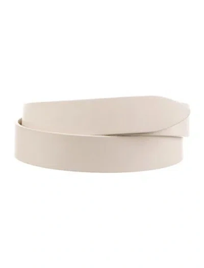 Pre-owned Isabel Marant Skinny Leather Waist Belt In Neutrals