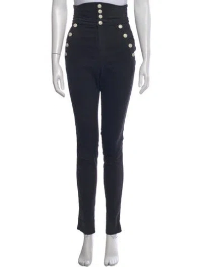 Pre-owned Isabel Marant Skinny Leg Pants In Black