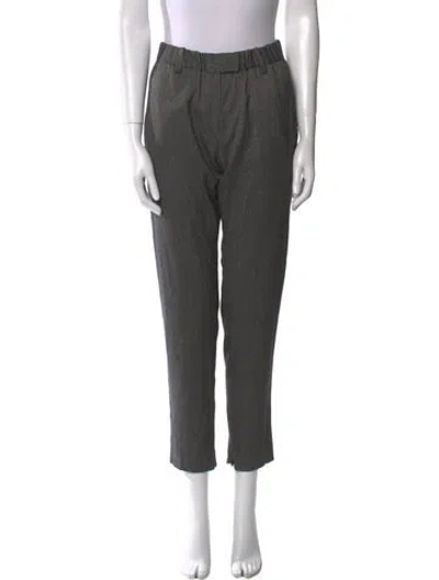 Pre-owned Isabel Marant Skinny Leg Pants In Gray