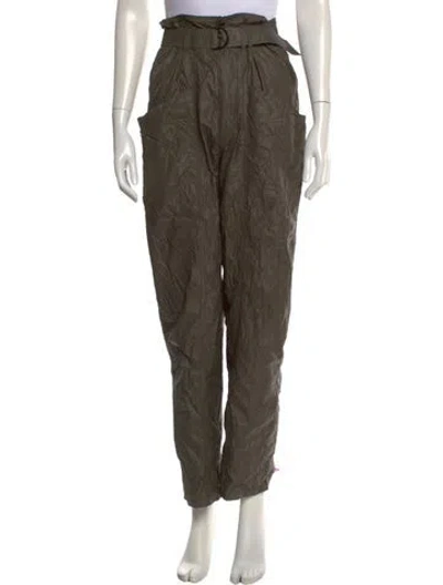 Pre-owned Isabel Marant Skinny Leg Pants In Green