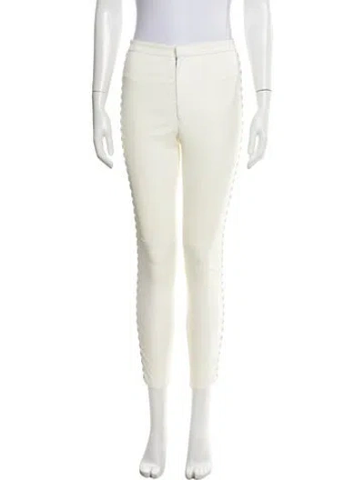 Pre-owned Isabel Marant Skinny Leg Pants In White
