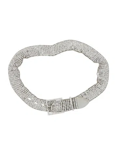 Pre-owned Isabel Marant Skinny Metal Belt In Silver