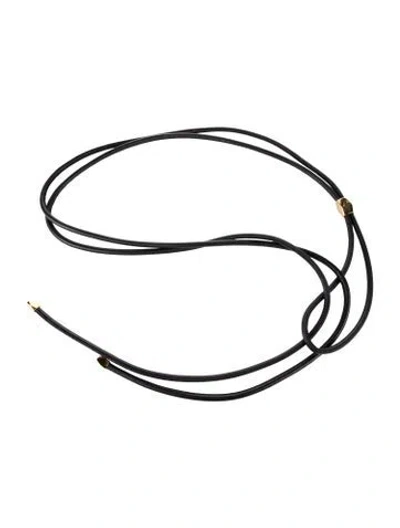 Pre-owned Isabel Marant Skinny Waist Belt In Black