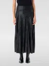 Isabel Marant High-waisted Genevi Skirt With Flowing Silhouette In Schwarz